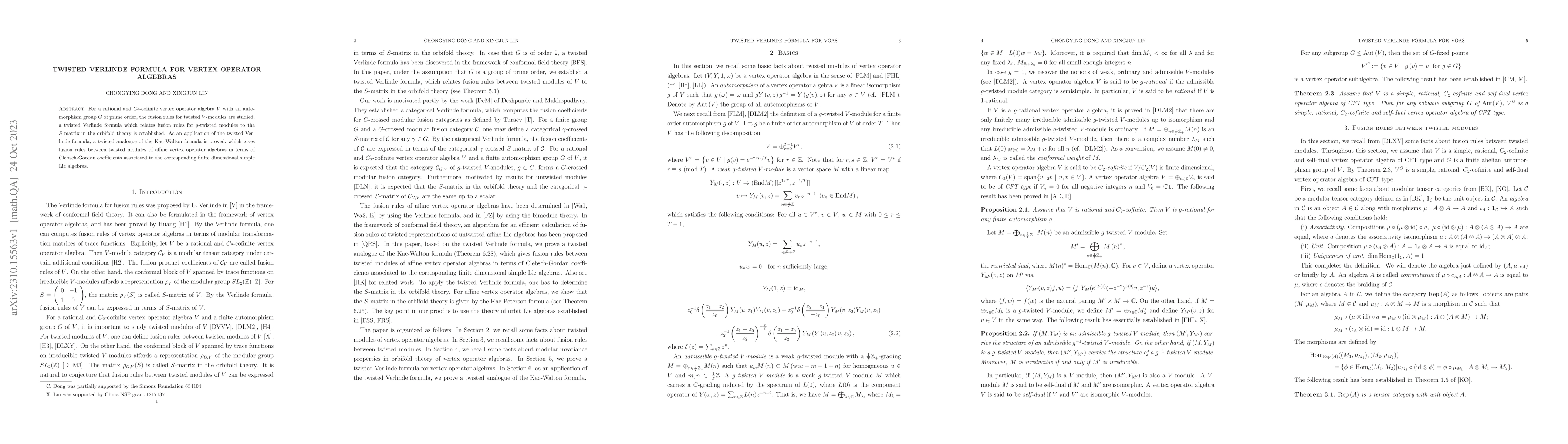 Thumbnail for Twisted Verlinde formula for vertex operator algebras