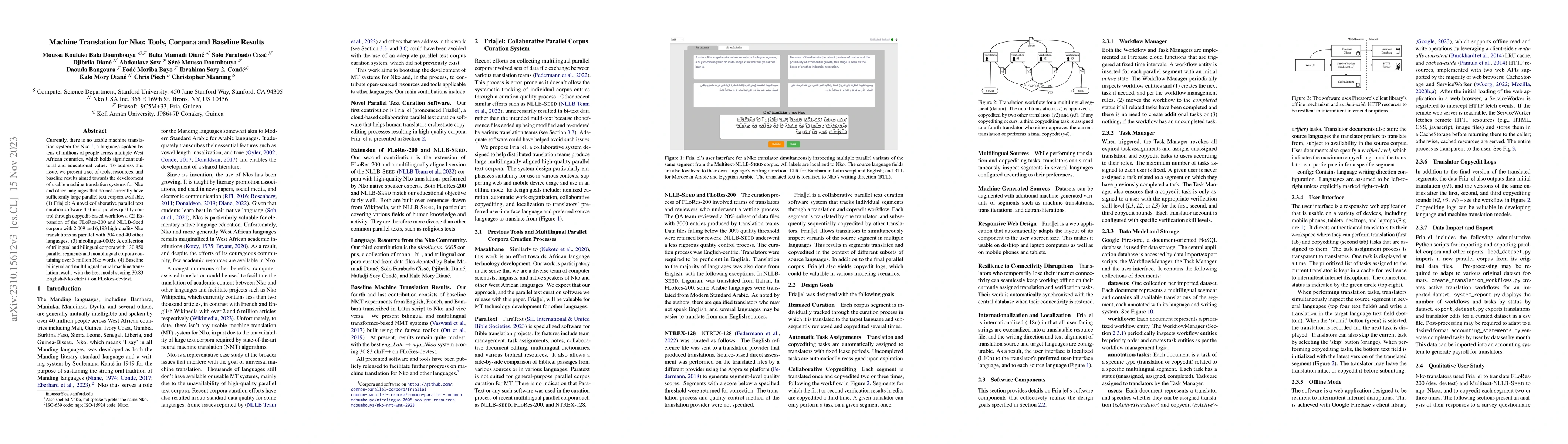 Thumbnail for Machine Translation for Nko: Tools, Corpora and Baseline Results