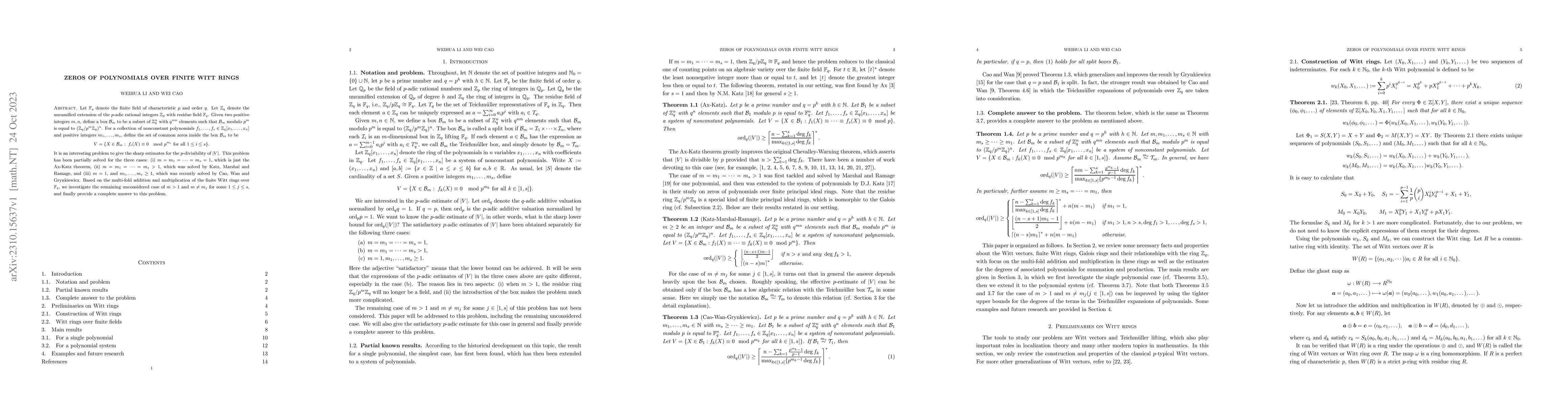 Thumbnail for Zeros of polynomials over finite Witt rings