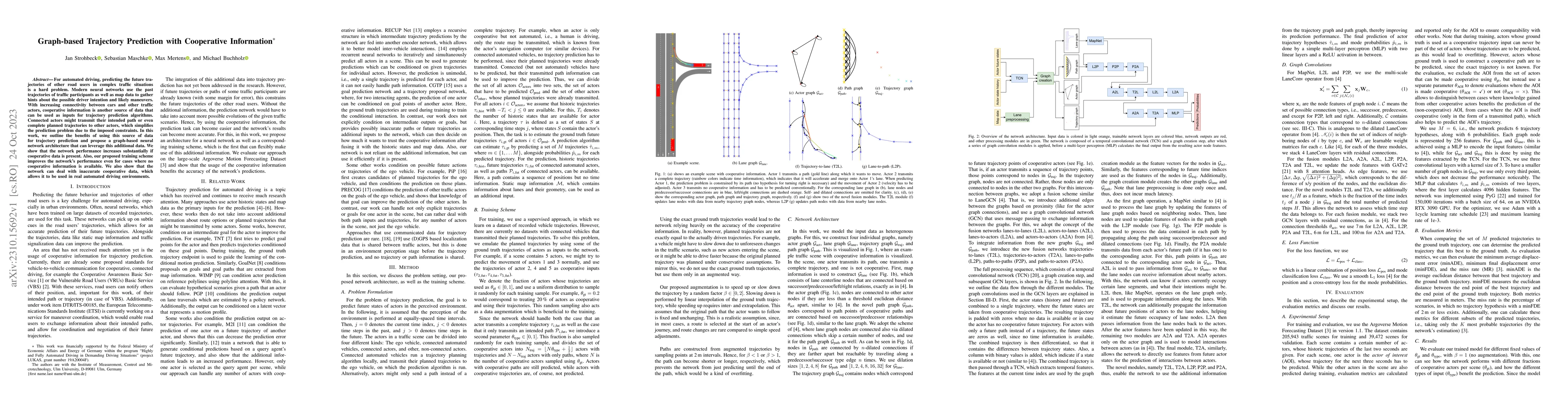 Thumbnail for Graph-based Trajectory Prediction with Cooperative Information