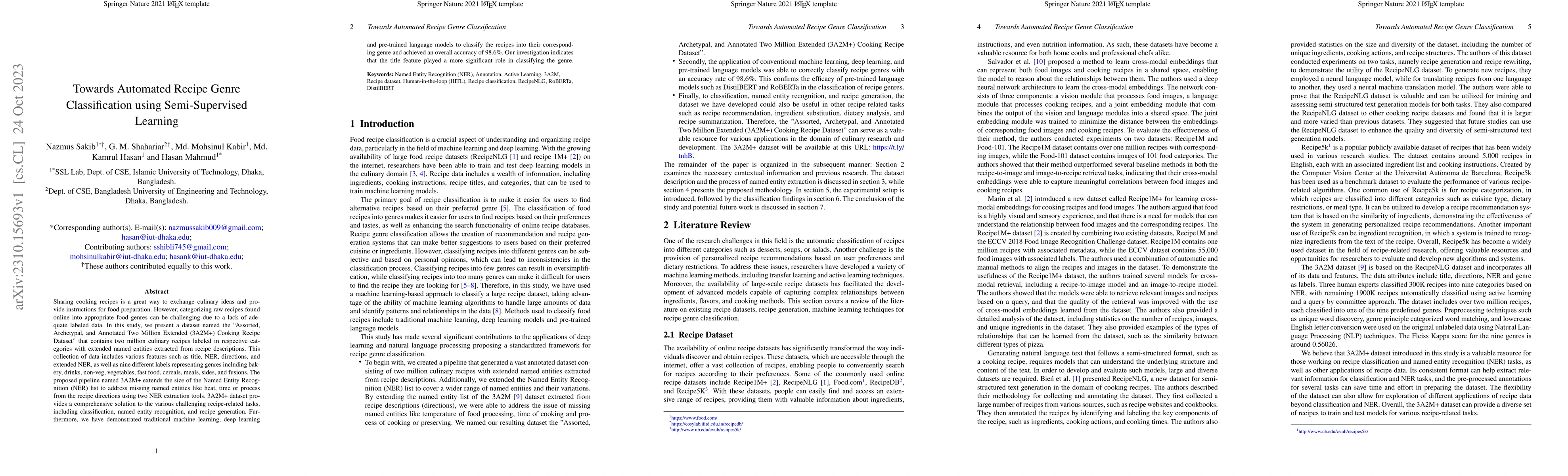 Thumbnail for Towards Automated Recipe Genre Classification using Semi-Supervised
  Learning