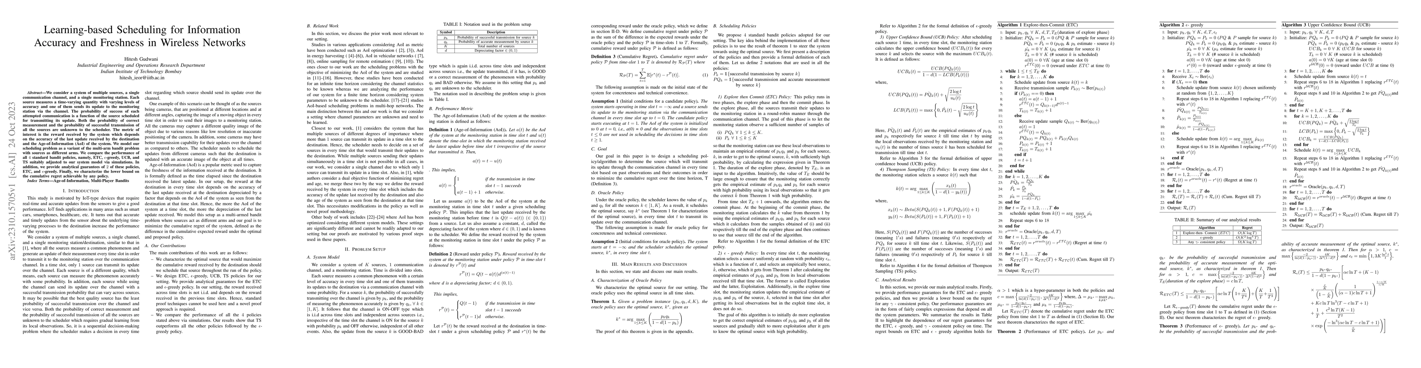 Thumbnail for Learning-based Scheduling for Information Accuracy and Freshness in
  Wireless Networks