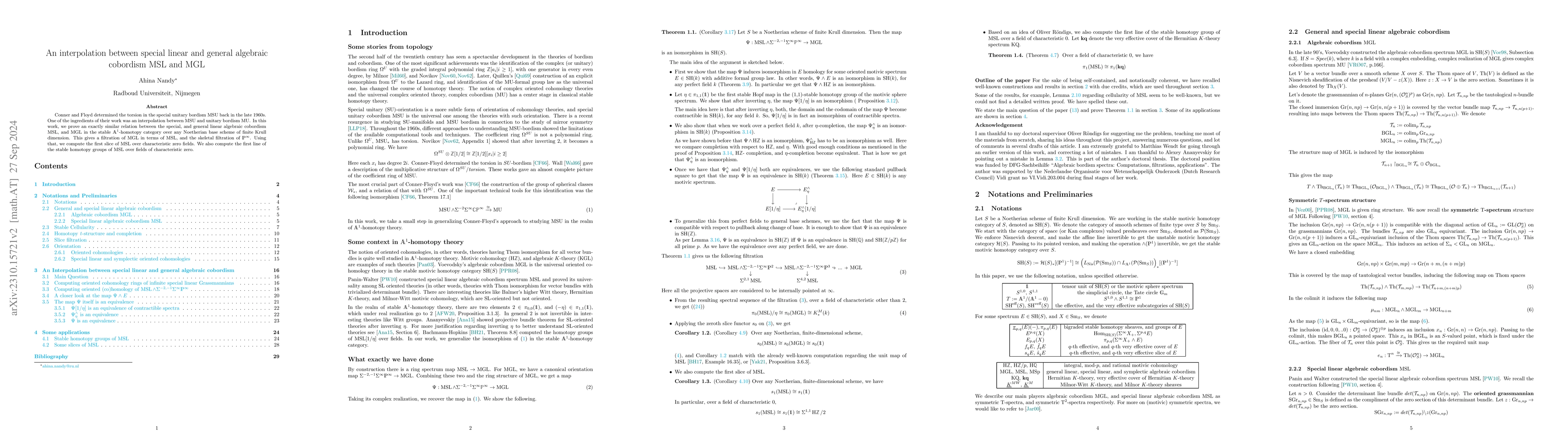 Thumbnail for An interpolation between Special Linear and General Algebraic cobordism
  $\text{MSL}$ and $\text{MGL}$