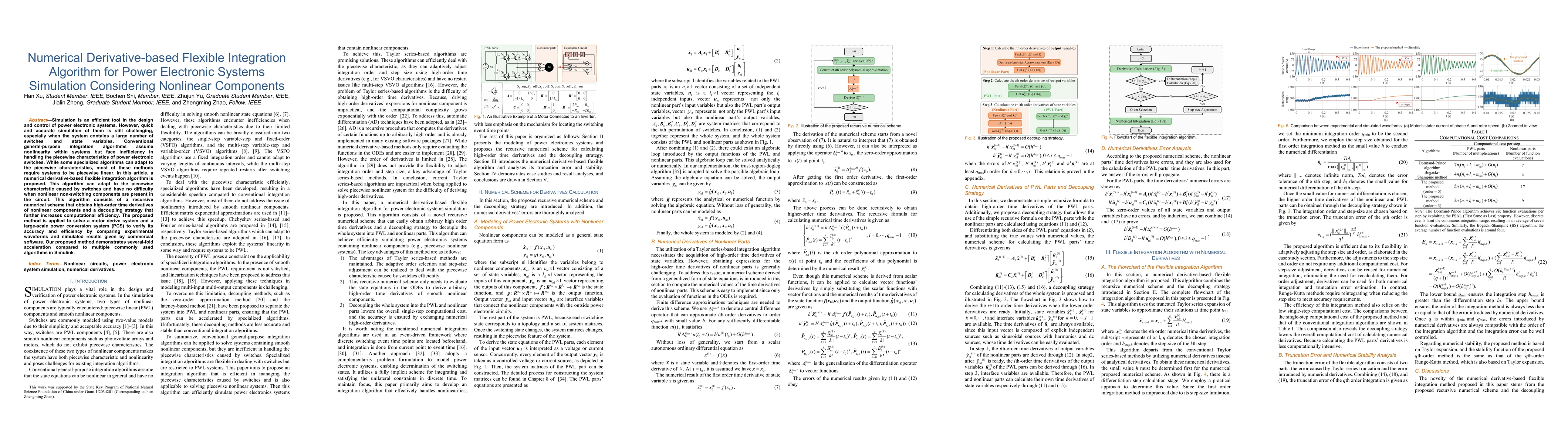 Thumbnail for Numerical Derivative-based Flexible Integration Algorithm for Power
  Electronic Systems Simulation Considering Nonlinear Components