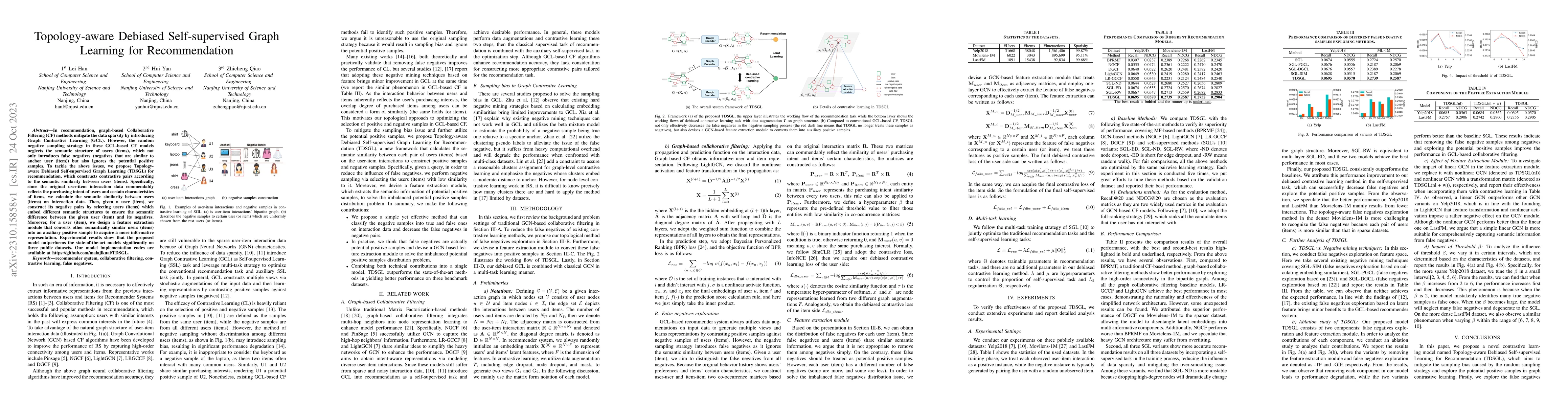 Thumbnail for Topology-aware Debiased Self-supervised Graph Learning for
  Recommendation