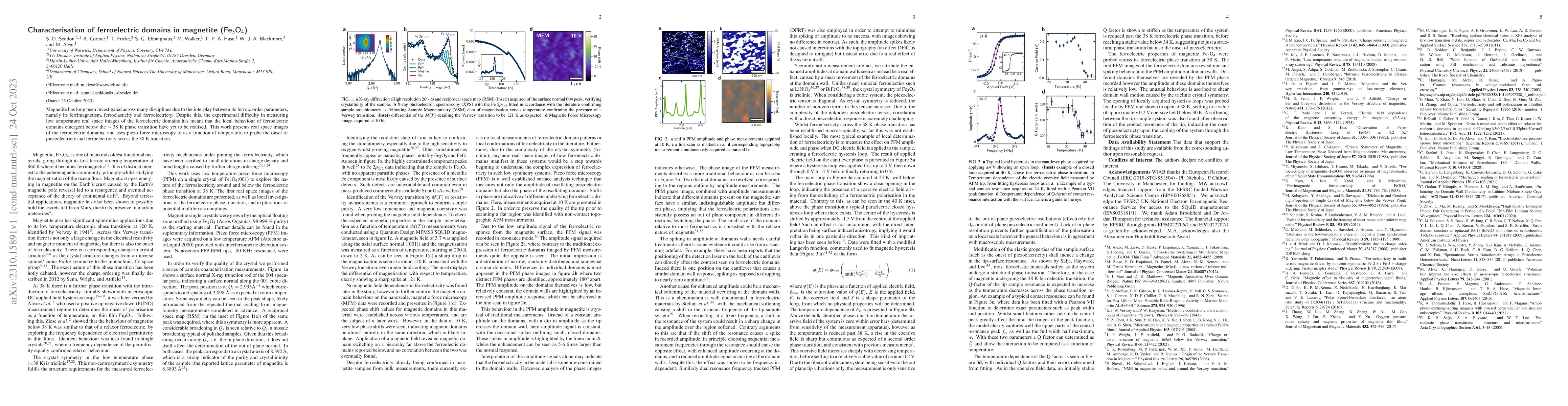 Thumbnail for Characterisation of ferroelectric domains in magnetite (Fe3O4)
