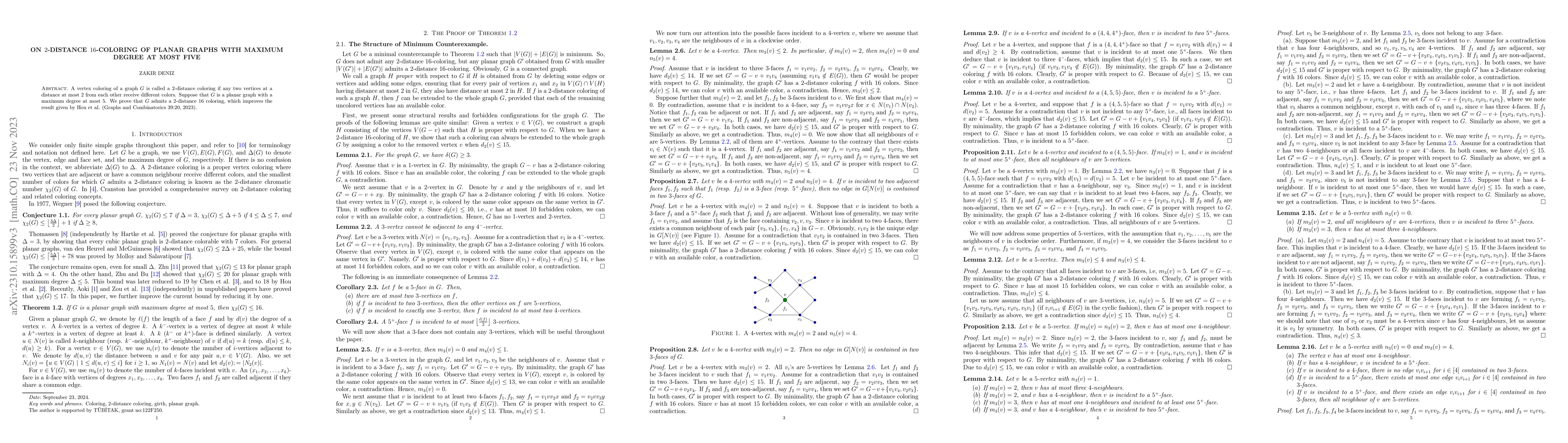 Thumbnail for On 2-distance 16-coloring of planar graphs with maximum degree at most
  five