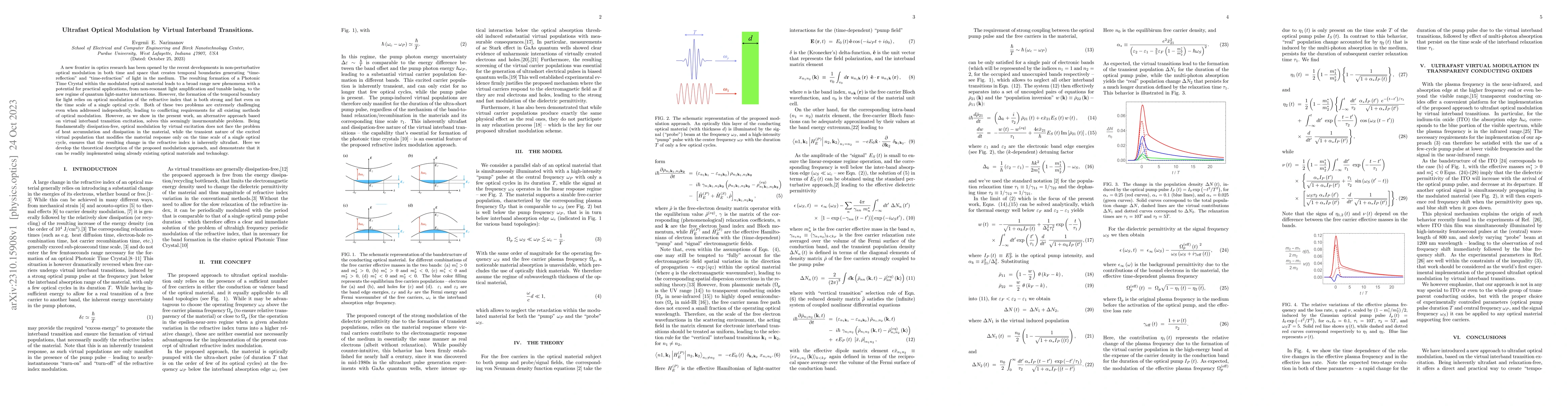 Thumbnail for Ultrafast Optical Modulation by Virtual Interband Transitions