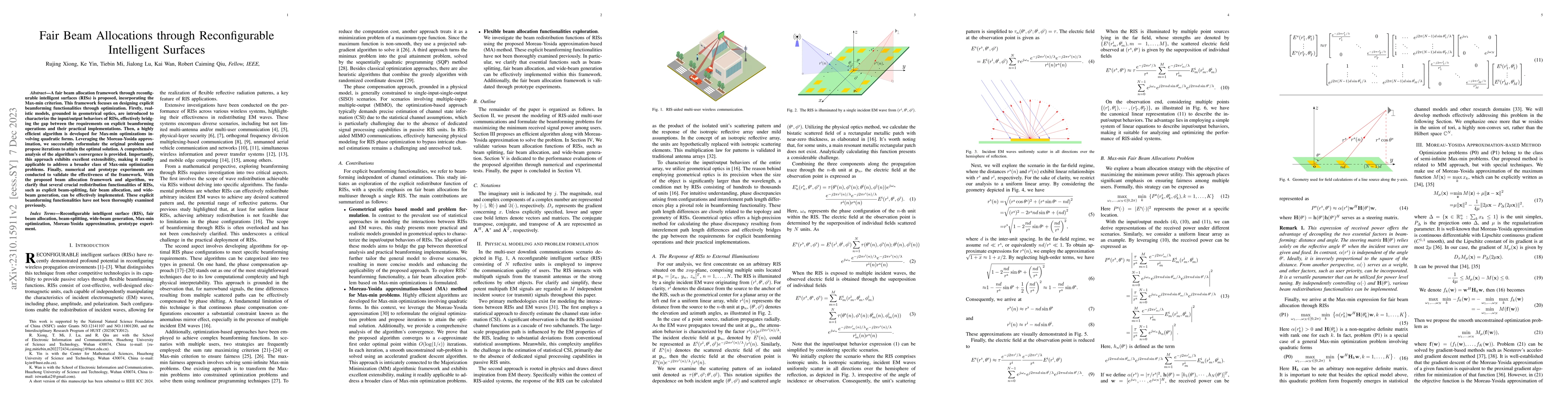 Thumbnail for Fair Beam Allocations through Reconfigurable Intelligent Surfaces