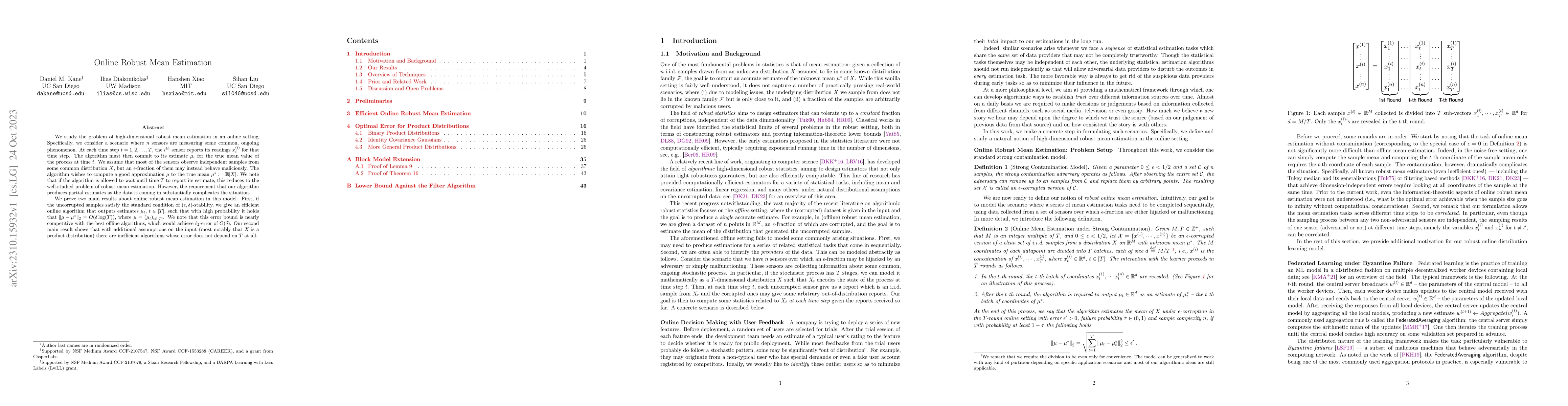 Thumbnail for Online Robust Mean Estimation