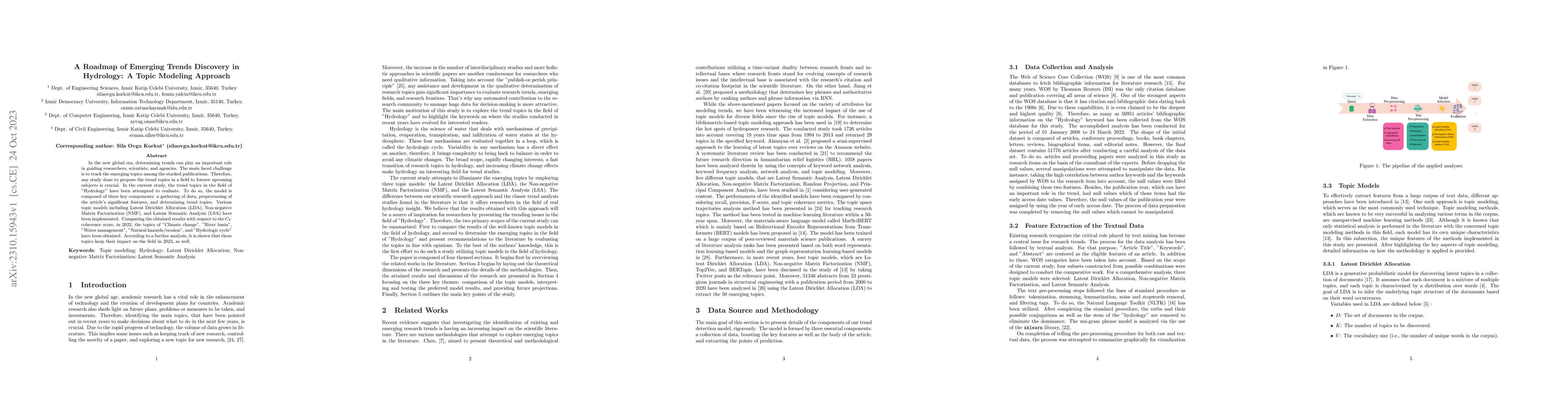 Thumbnail for A Roadmap of Emerging Trends Discovery in Hydrology: A Topic Modeling
  Approach