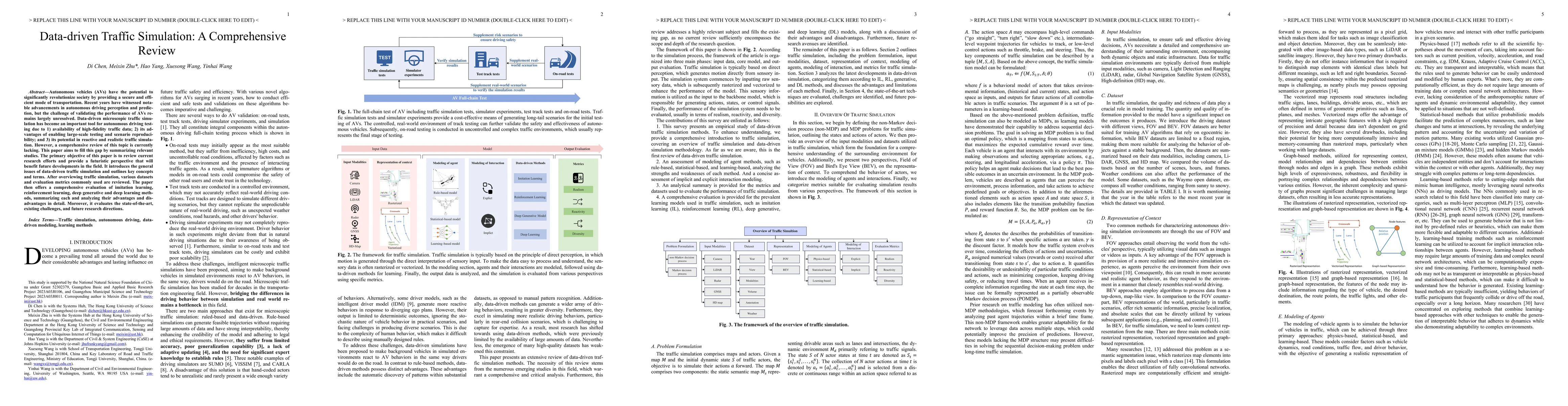 Thumbnail for Data-driven Traffic Simulation: A Comprehensive Review