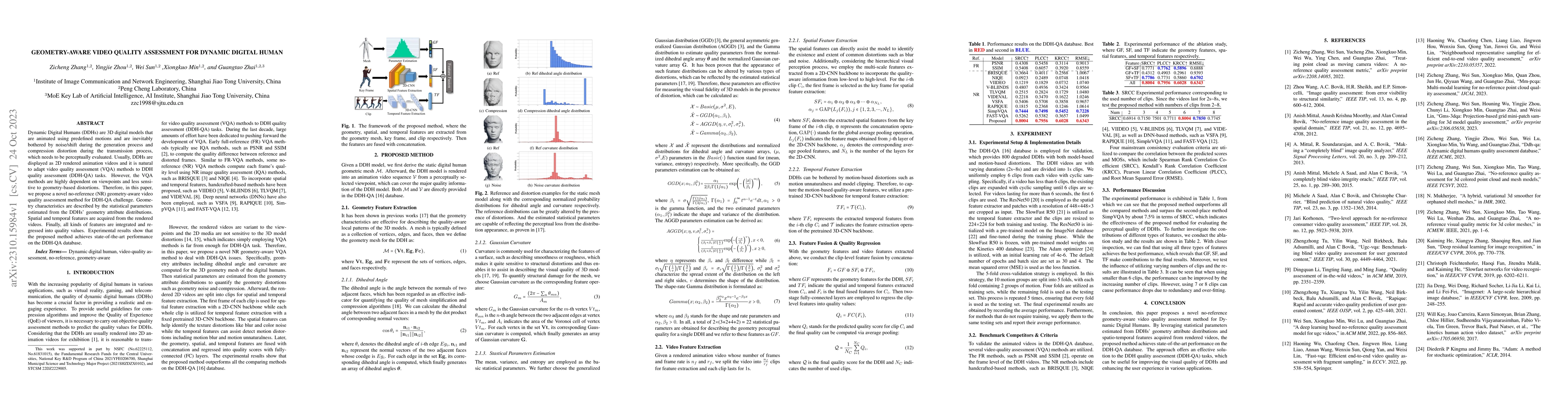 Thumbnail for Geometry-Aware Video Quality Assessment for Dynamic Digital Human