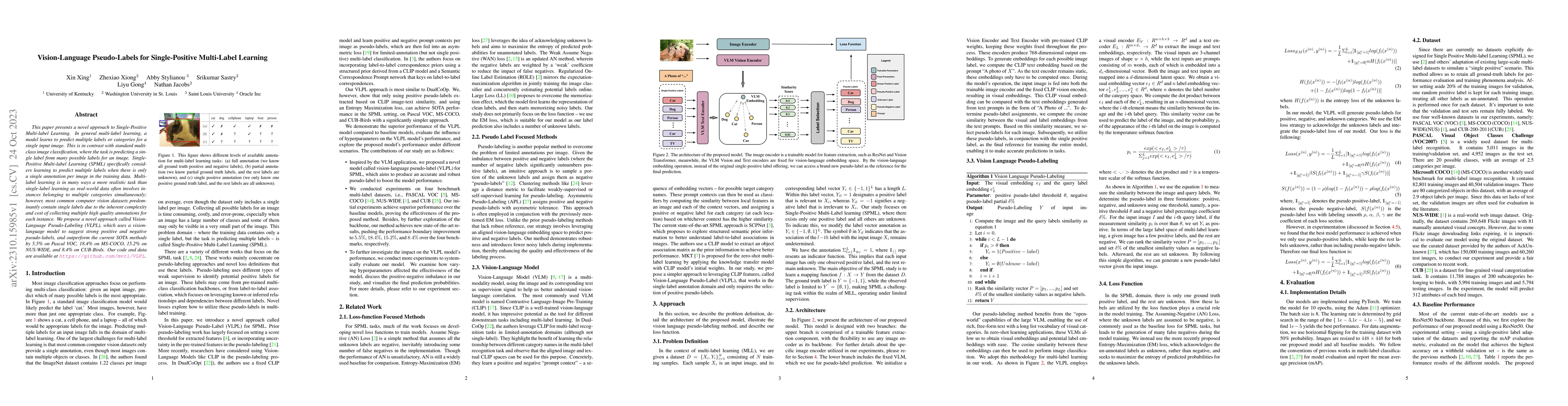 Thumbnail for Vision-Language Pseudo-Labels for Single-Positive Multi-Label Learning