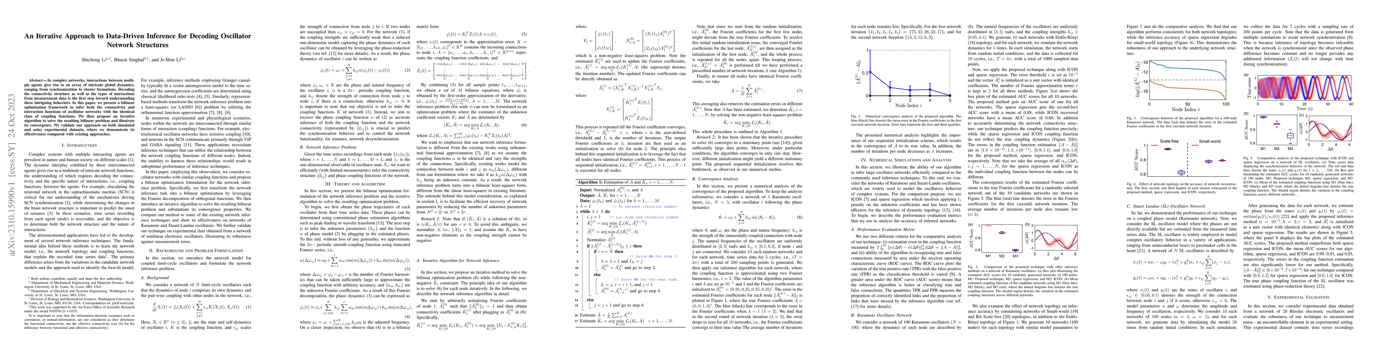 Thumbnail for An Iterative Approach to Data-Driven Inference for Decoding Oscillator
  Network Structures