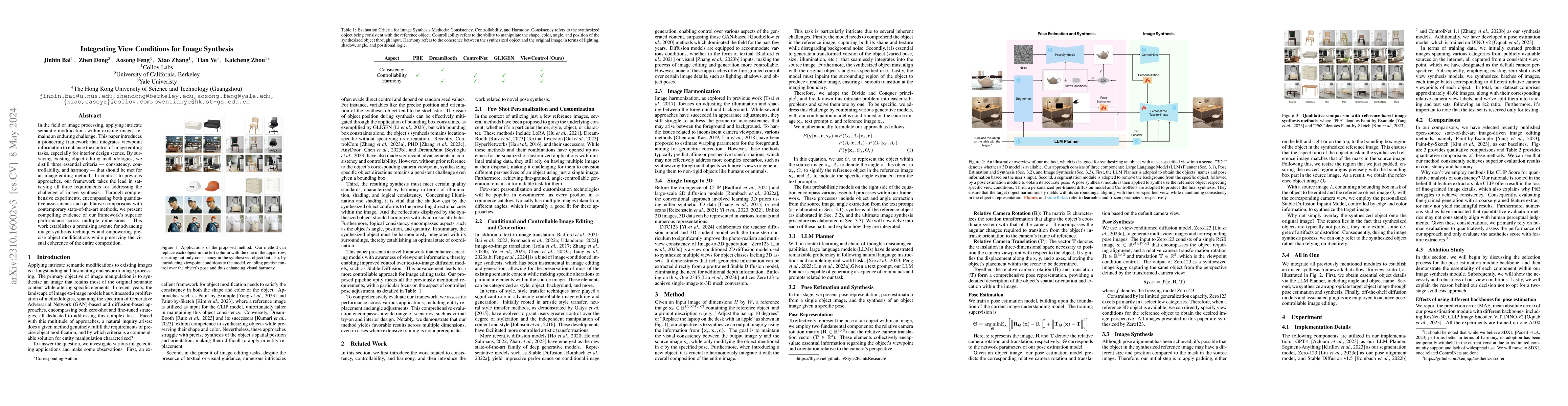 Thumbnail for Integrating View Conditions for Image Synthesis