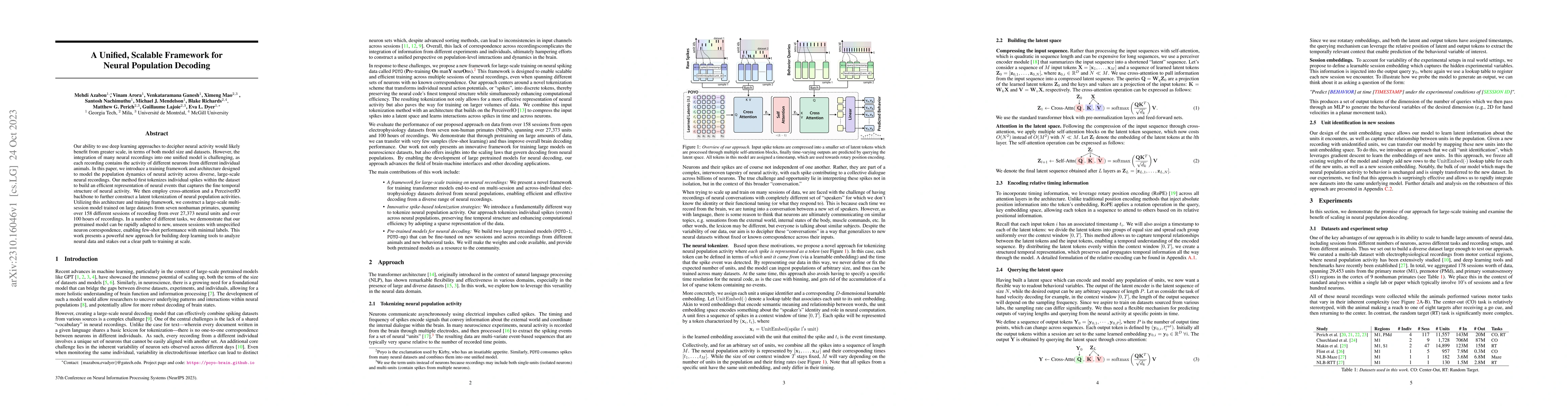 Thumbnail for A Unified, Scalable Framework for Neural Population Decoding