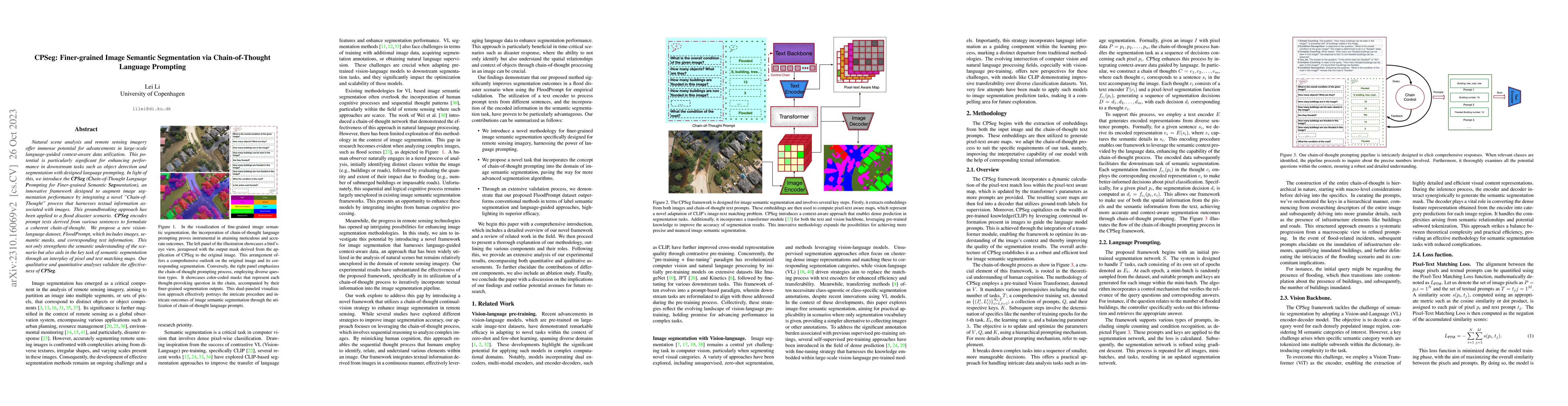 Thumbnail for CPSeg: Finer-grained Image Semantic Segmentation via Chain-of-Thought
  Language Prompting