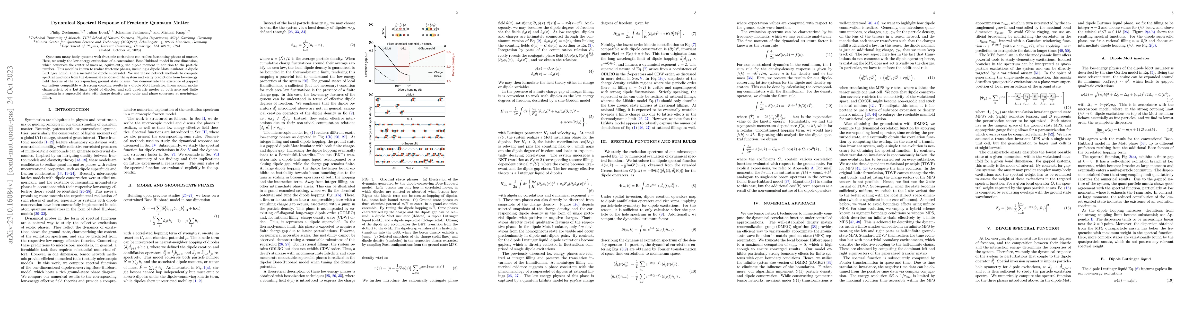 Thumbnail for Dynamical Spectral Response of Fractonic Quantum Matter