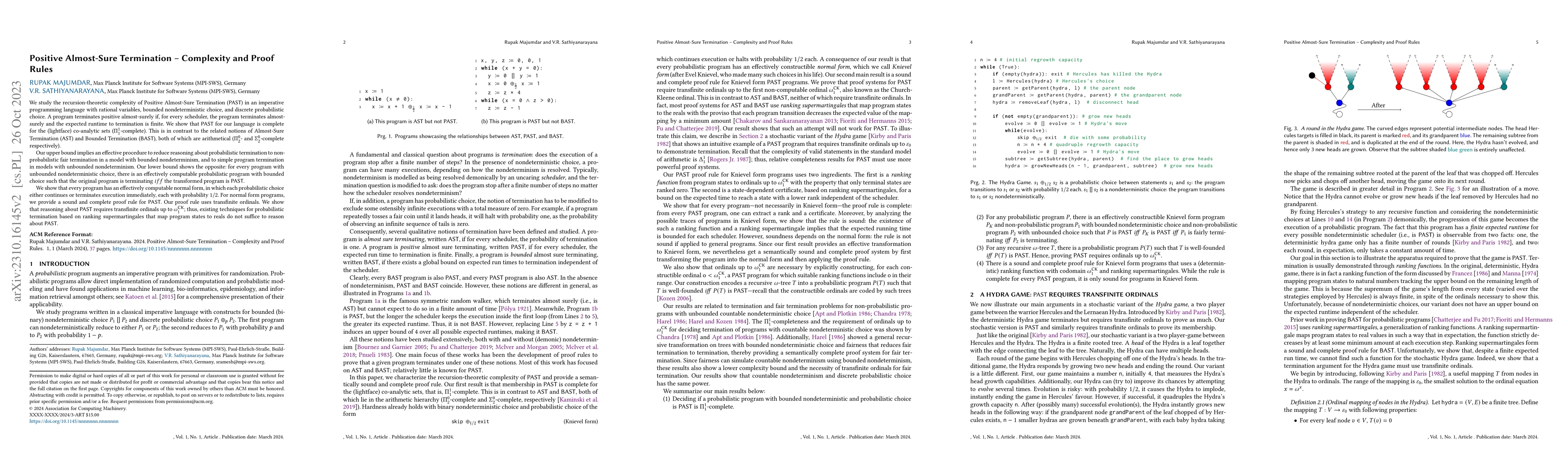 Thumbnail for Positive Almost-Sure Termination -- Complexity and Proof Rules
