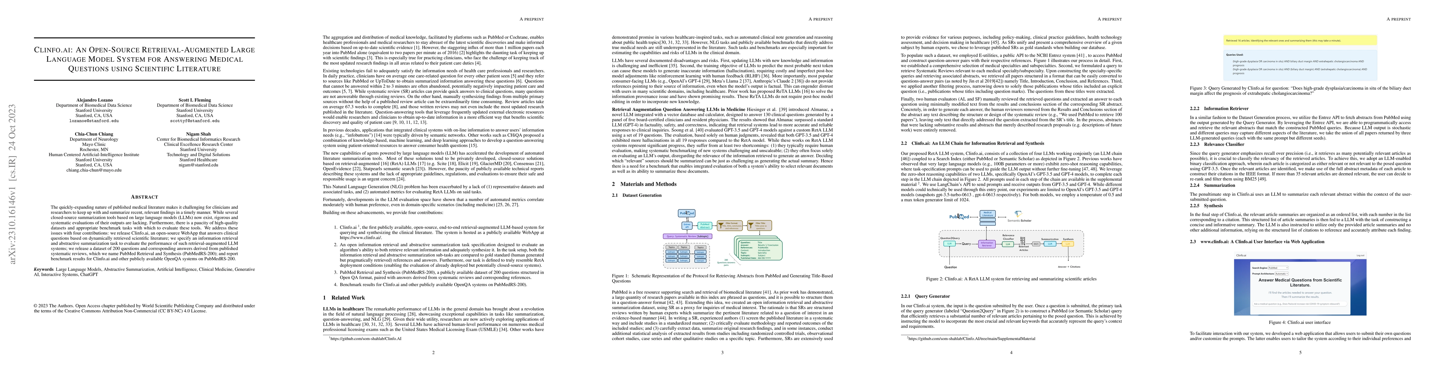 Thumbnail for Clinfo.ai: An Open-Source Retrieval-Augmented Large Language Model
  System for Answering Medical Questions using Scientific Literature