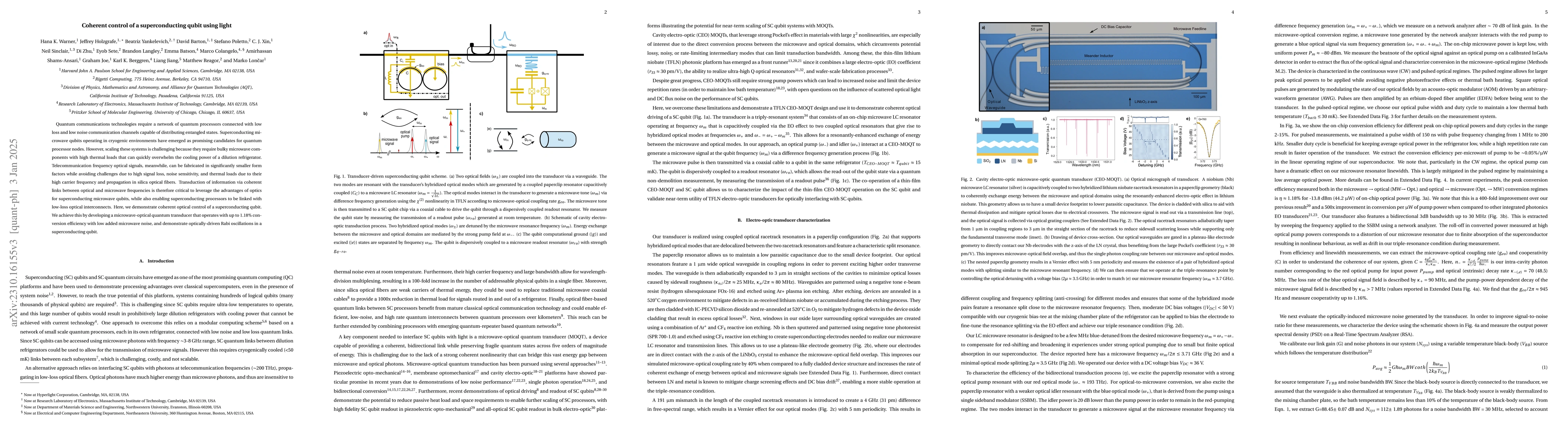 Thumbnail for Coherent control of a superconducting qubit using light
