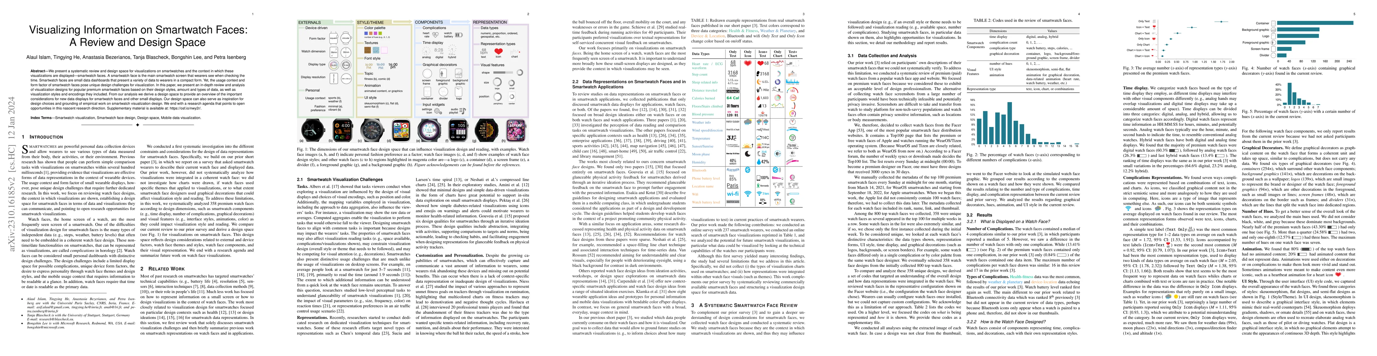 Thumbnail for Visualizing Information on Smartwatch Faces: A Review and Design Space