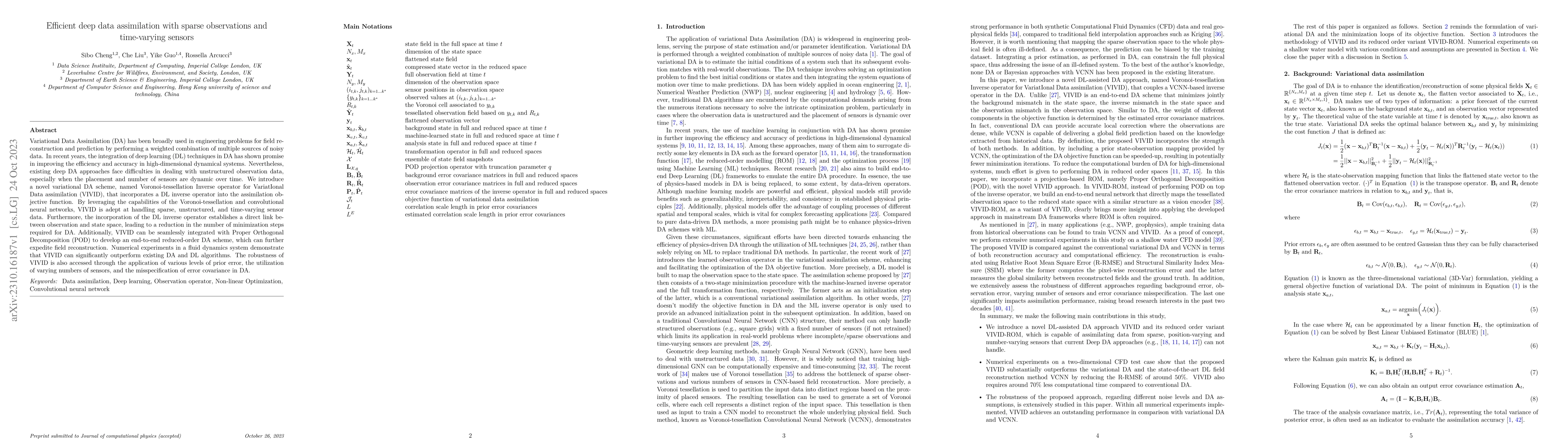 Thumbnail for Efficient deep data assimilation with sparse observations and
  time-varying sensors