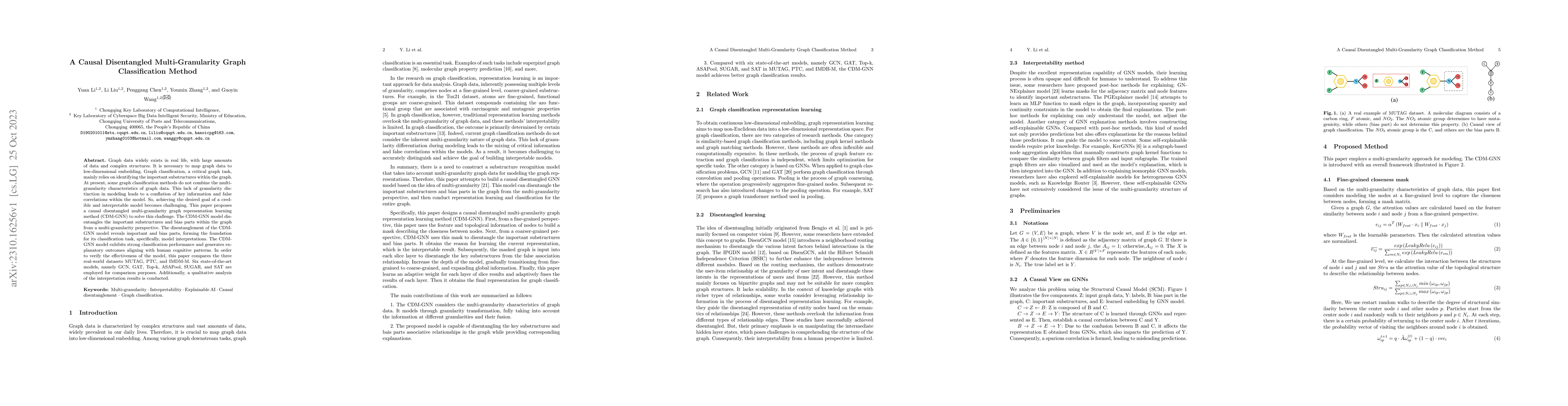 Thumbnail for A Causal Disentangled Multi-Granularity Graph Classification Method