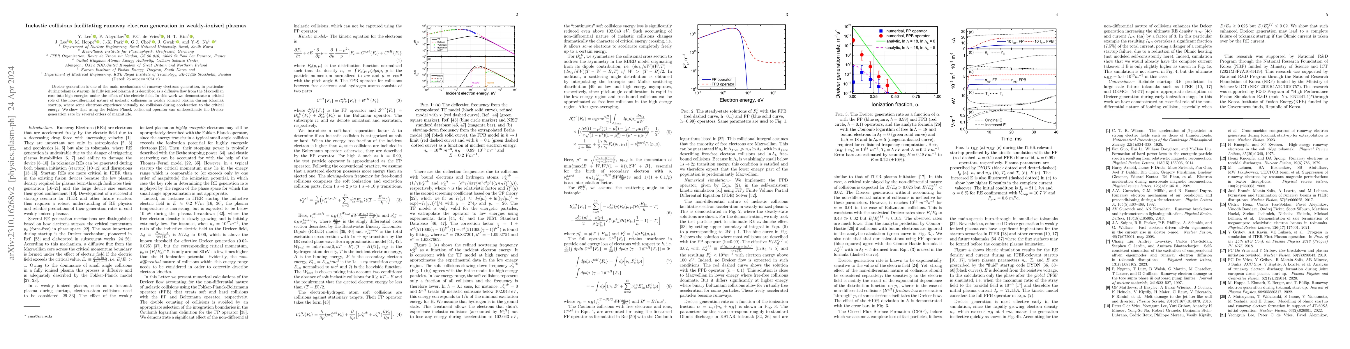 Thumbnail for Inelastic collisions facilitating runaway electron generation in
  weakly-ionized plasmas