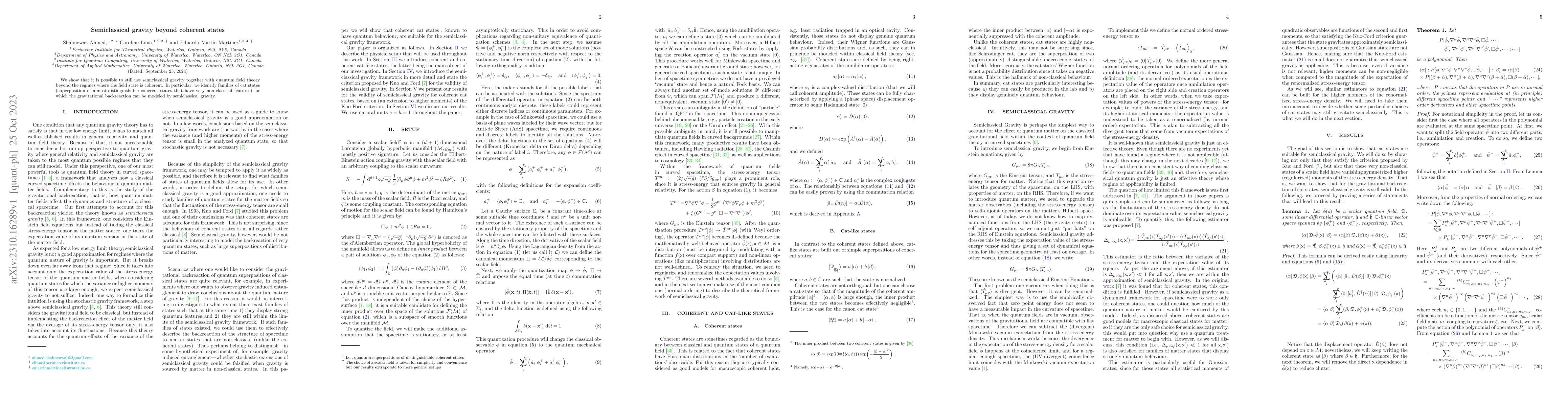 Thumbnail for Semiclassical gravity beyond coherent states