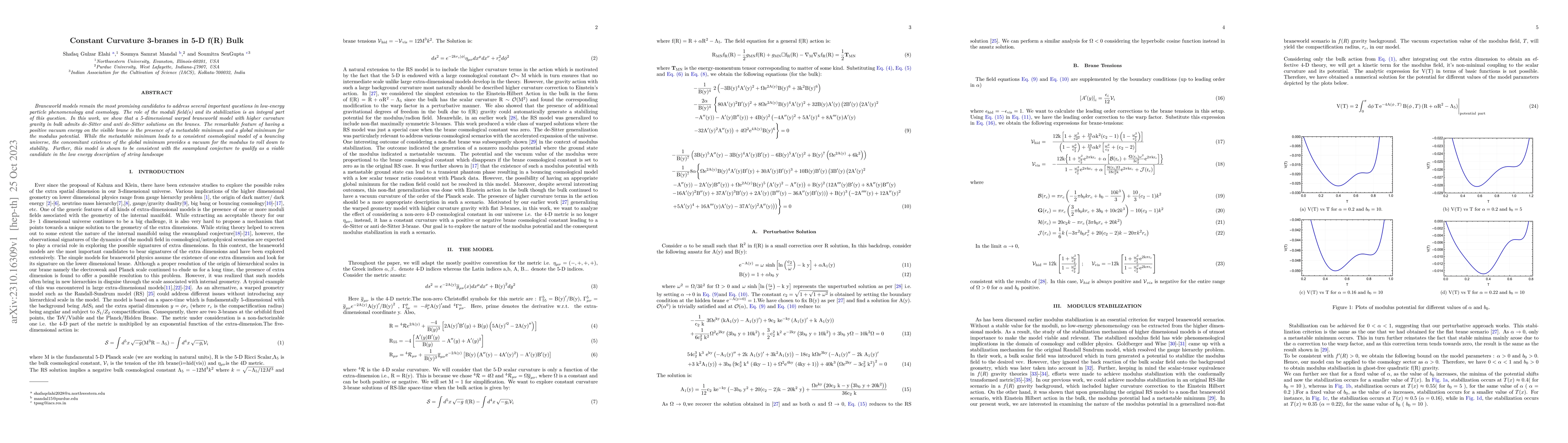 Thumbnail for Constant Curvature 3-branes in 5-D f(R) Bulk