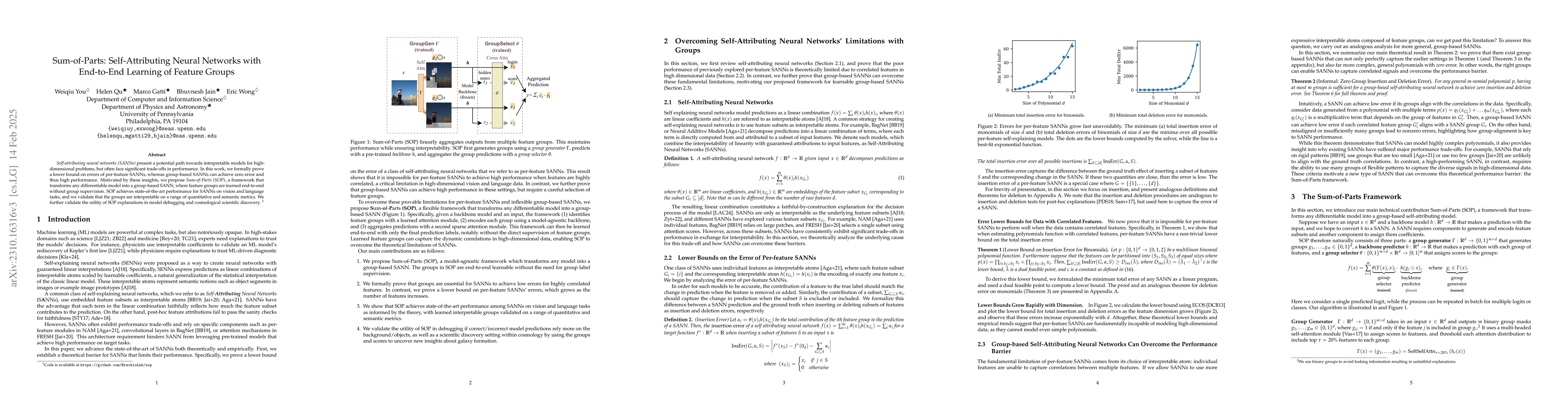 Thumbnail for Sum-of-Parts Models: Faithful Attributions for Groups of Features