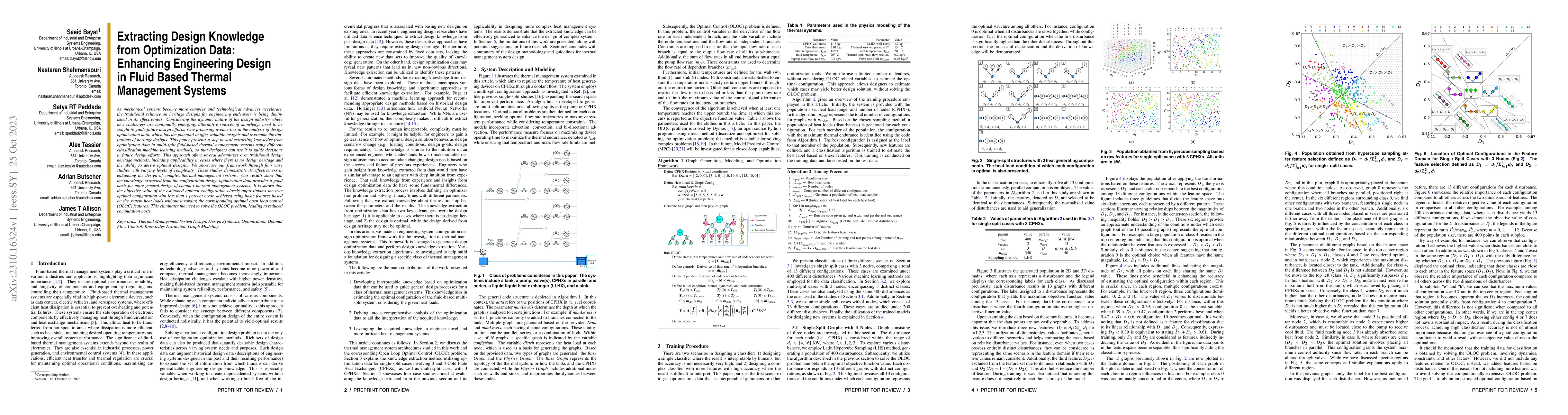 Thumbnail for Extracting Design Knowledge from Optimization Data: Enhancing
  Engineering Design in Fluid Based Thermal Management Systems