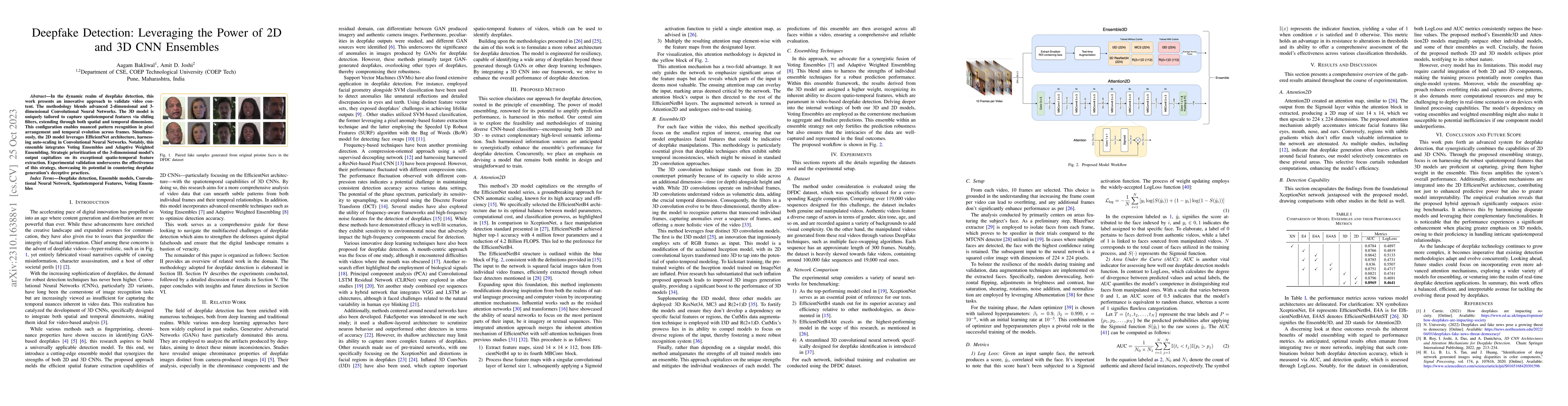 Thumbnail for Deepfake Detection: Leveraging the Power of 2D and 3D CNN Ensembles