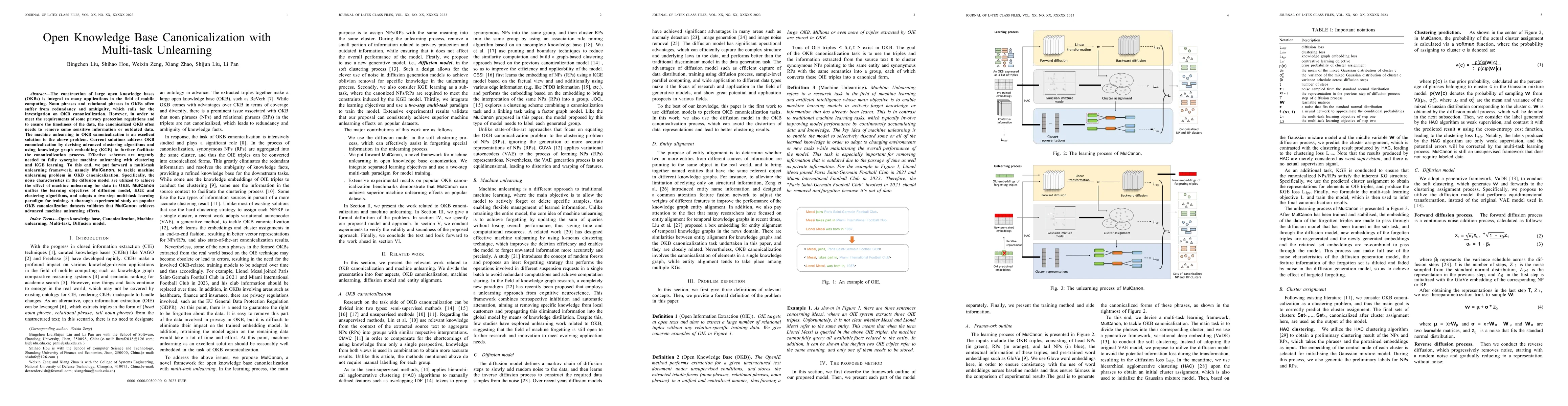 Thumbnail for Open Knowledge Base Canonicalization with Multi-task Unlearning