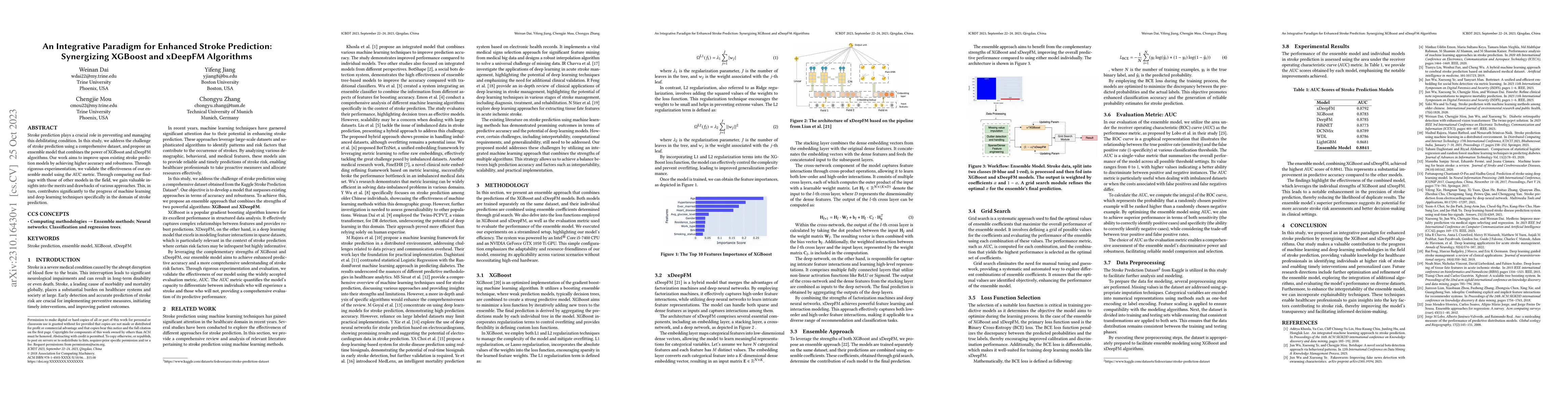 Thumbnail for An Integrative Paradigm for Enhanced Stroke Prediction: Synergizing
  XGBoost and xDeepFM Algorithms