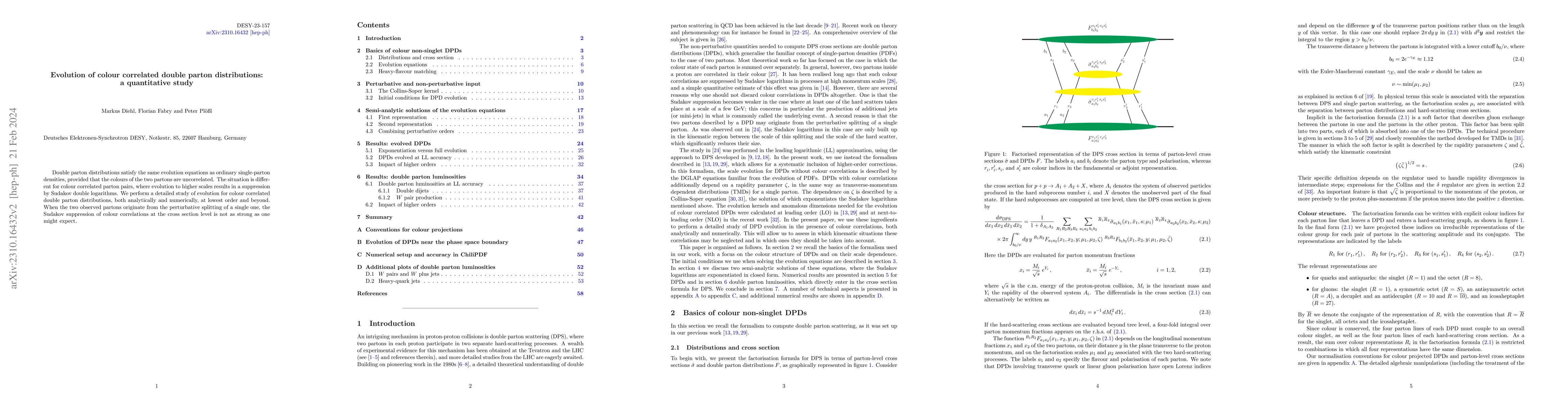 Thumbnail for Evolution of colour correlated double parton distributions: a
  quantitative study