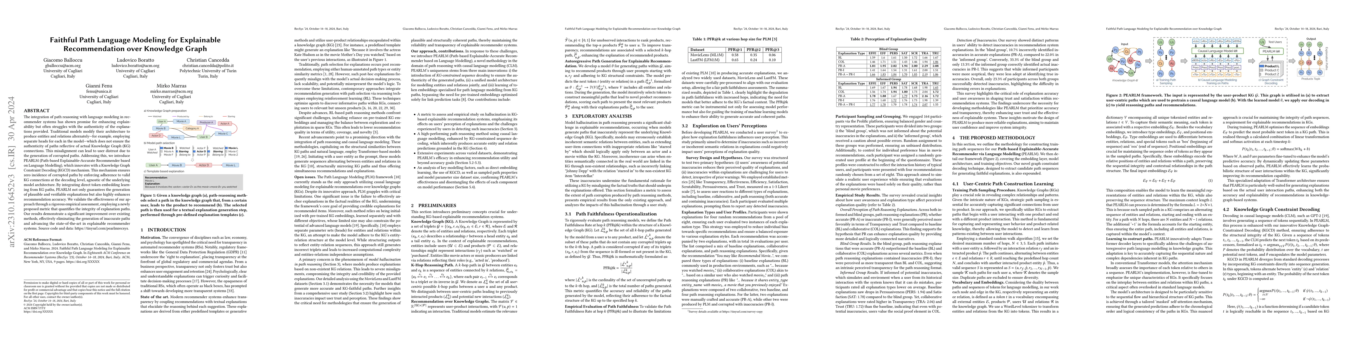 Thumbnail for Faithful Path Language Modeling for Explainable Recommendation over
  Knowledge Graph