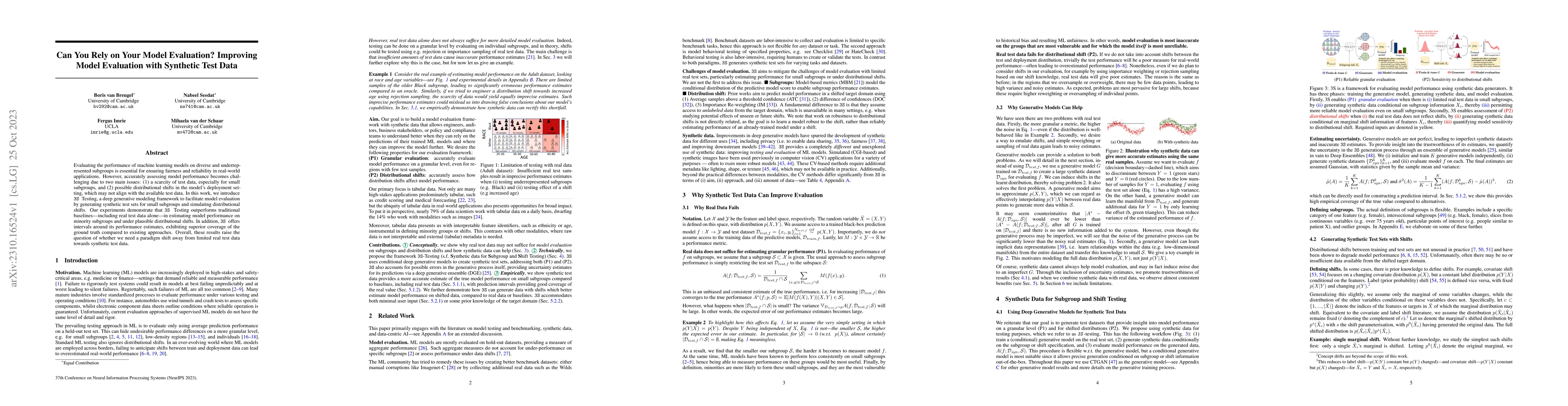 Thumbnail for Can You Rely on Your Model Evaluation? Improving Model Evaluation with
  Synthetic Test Data