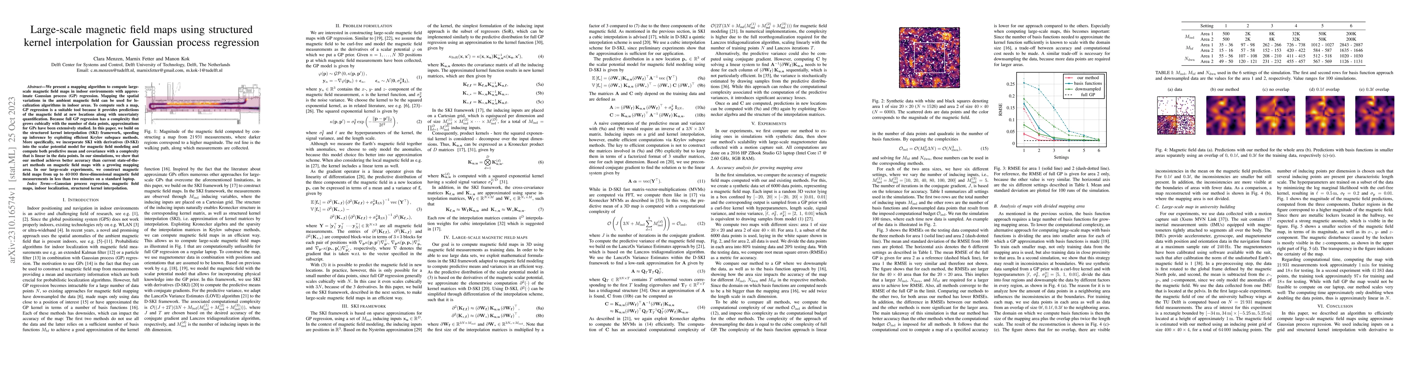 Thumbnail for Large-scale magnetic field maps using structured kernel interpolation
  for Gaussian process regression