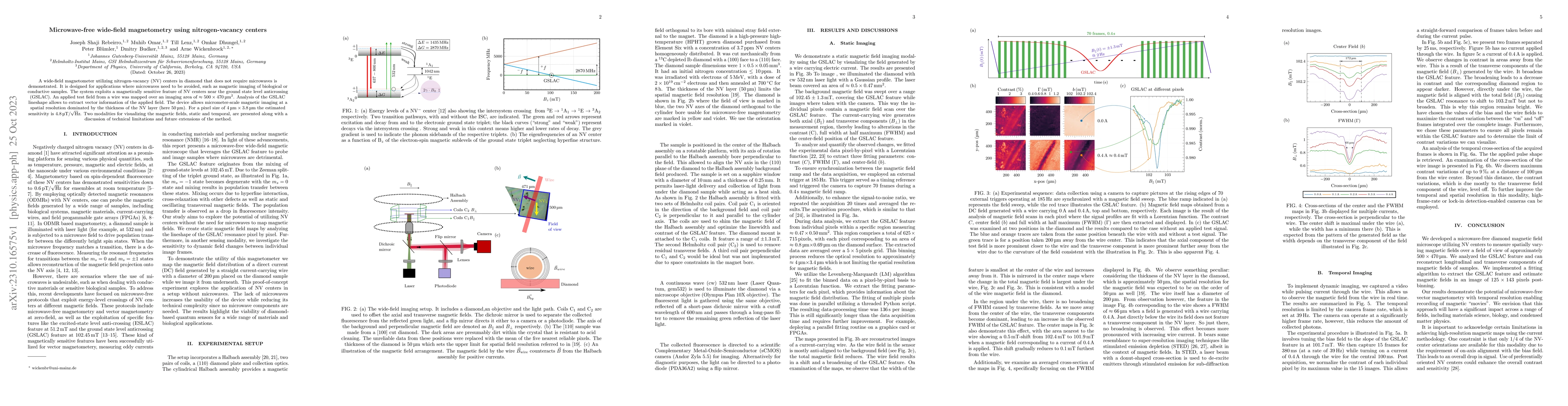 Thumbnail for Microwave-free wide-field magnetometry using nitrogen-vacancy centers