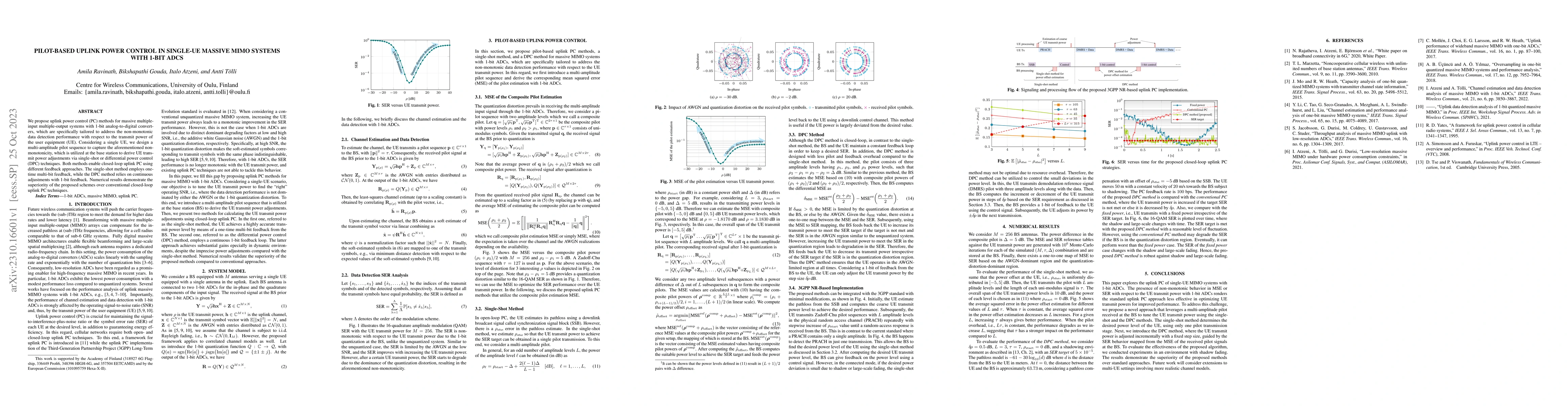 Thumbnail for Pilot-Based Uplink Power Control in Single-UE Massive MIMO Systems With
  1-Bit ADCs