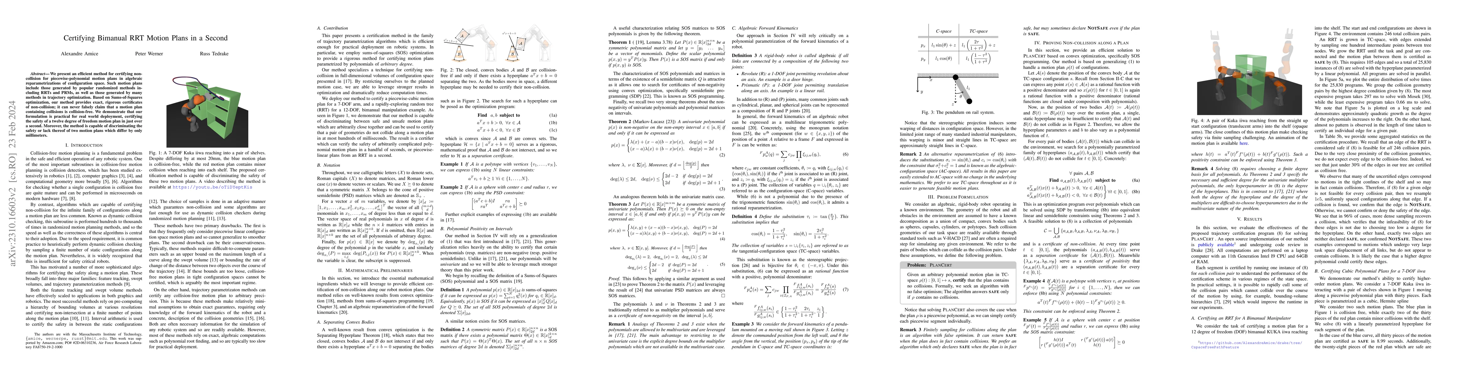 Thumbnail for Certifying Bimanual RRT Motion Plans in a Second