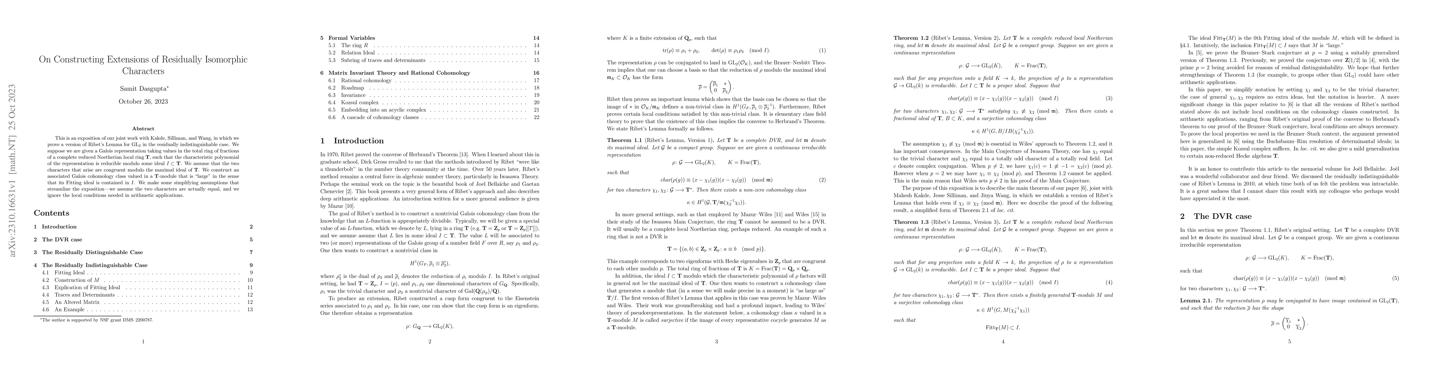 Thumbnail for On Constructing Extensions of Residually Isomorphic Characters