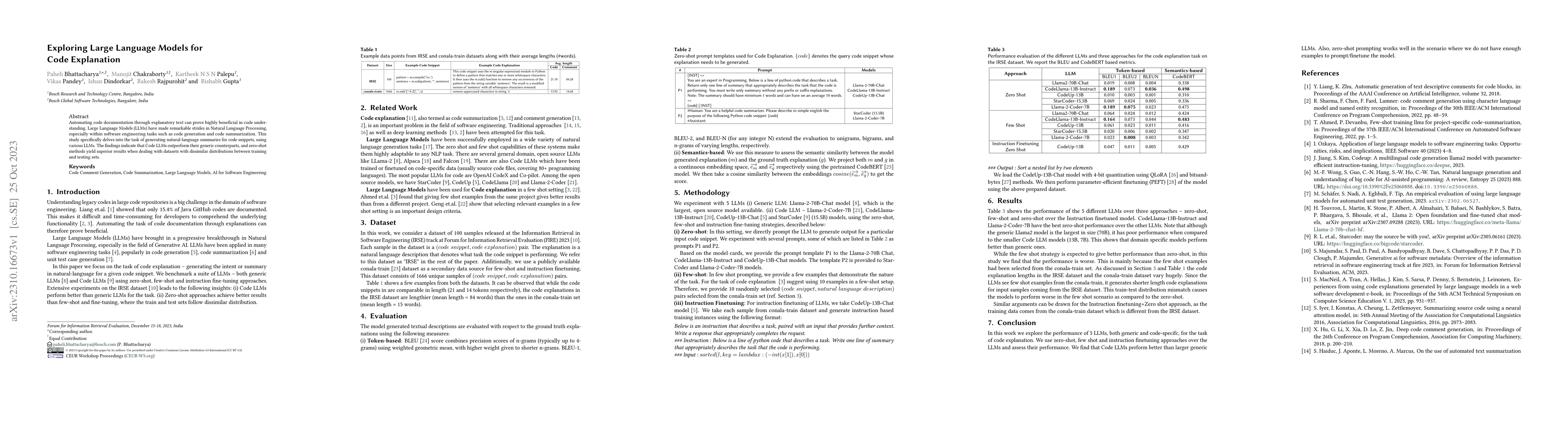 Thumbnail for Exploring Large Language Models for Code Explanation