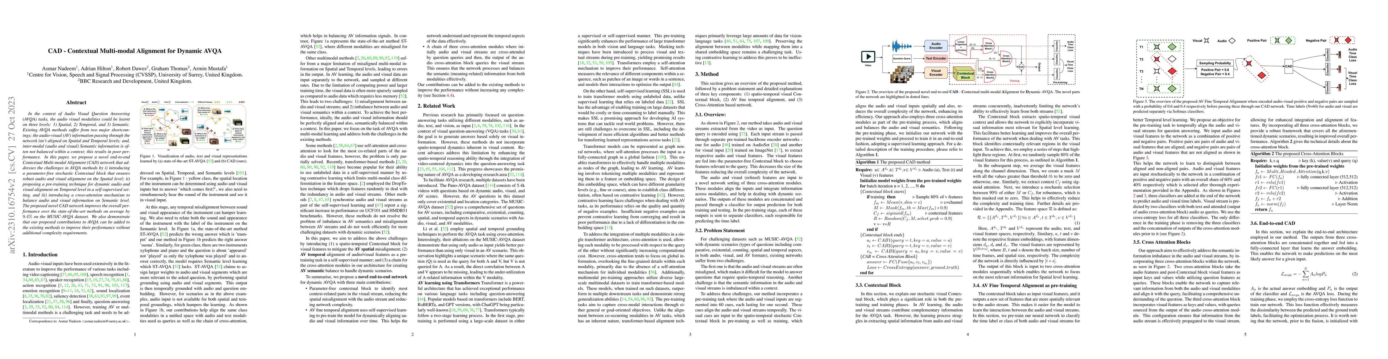 Thumbnail for CAD -- Contextual Multi-modal Alignment for Dynamic AVQA