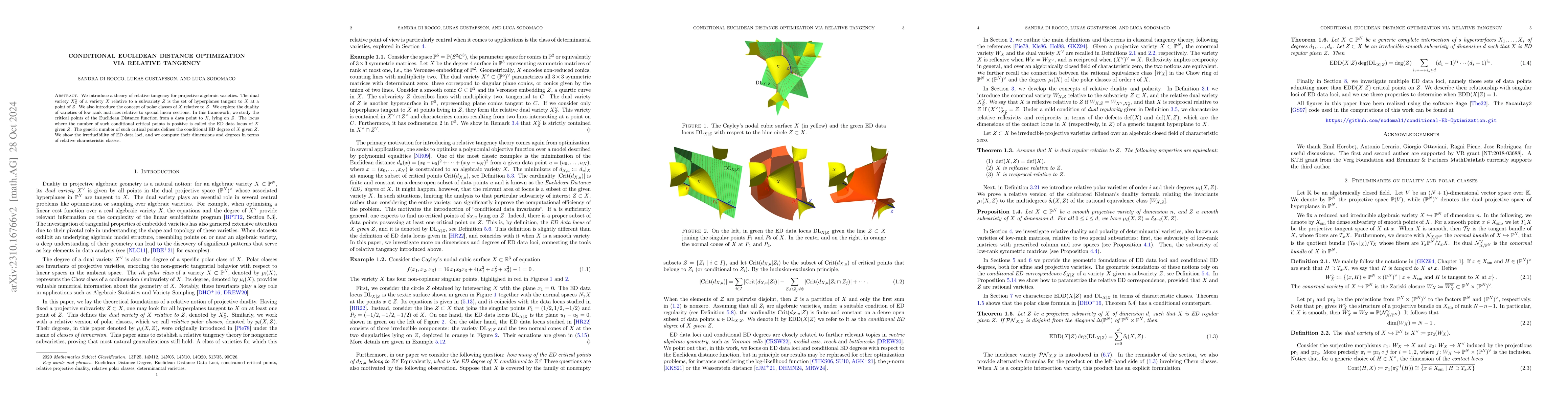 Thumbnail for Conditional Euclidean distance optimization via relative tangency