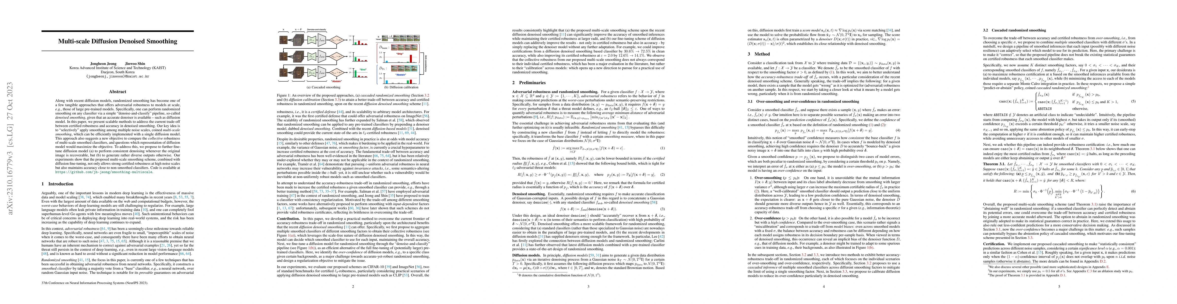 Thumbnail for Multi-scale Diffusion Denoised Smoothing