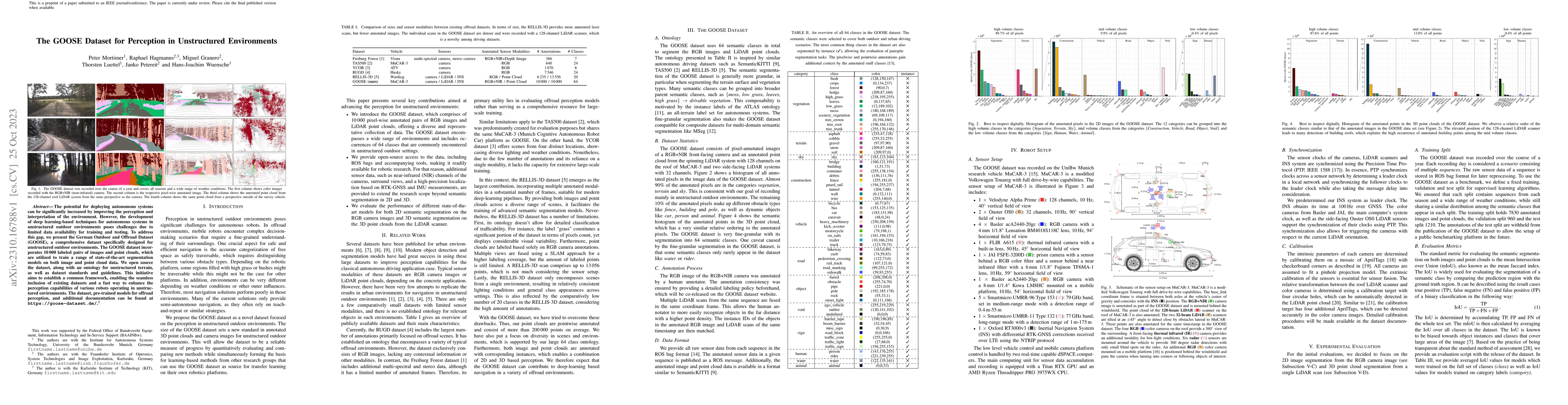 Thumbnail for The GOOSE Dataset for Perception in Unstructured Environments